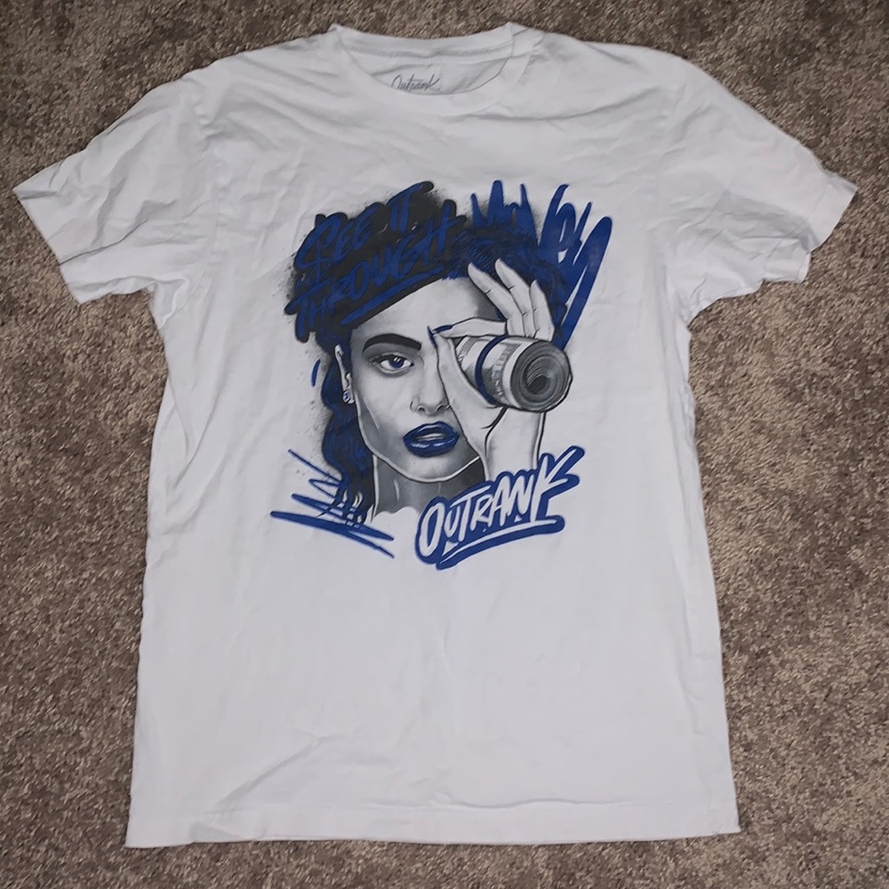 Blue and White Crip Shirt